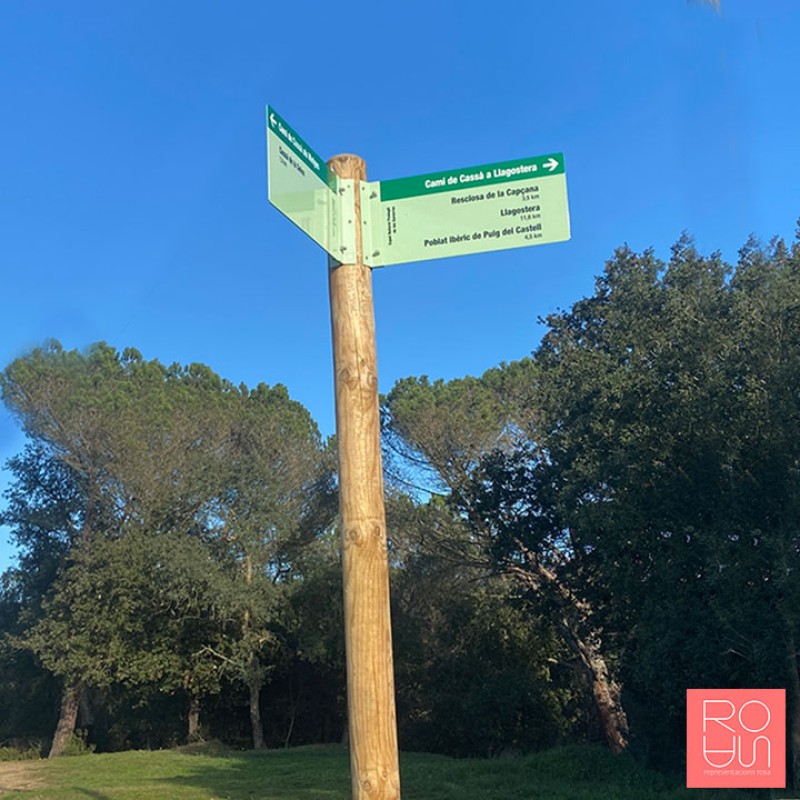 Banderoles de senyalització espais naturals protegits